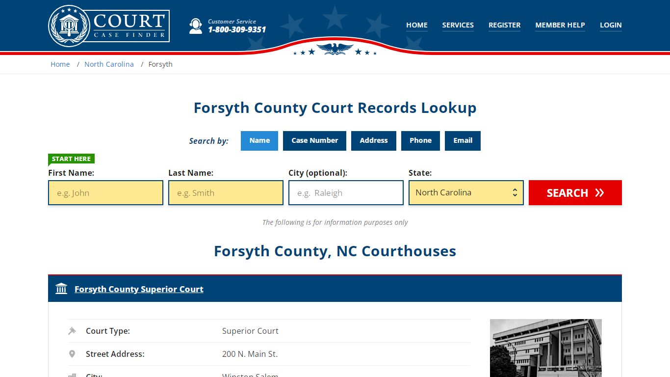 Forsyth County Court Records | NC Case Lookup